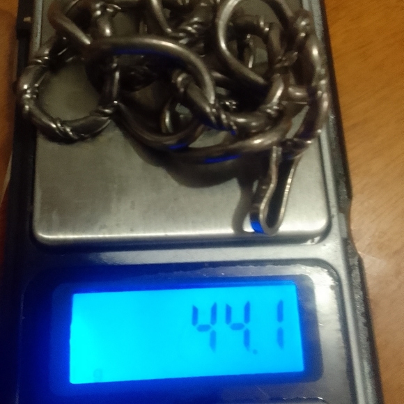 VTG Sterling Silver Bracelet 7.5” / 20mm Width / 44.1g Weight - Picture 9 of 9